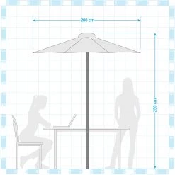 Jardi Sonnenschirm Sombrilla V - Beige -Alle Jugendzimmermöbel Verkäufe 1000009016 191206 17490600007 SKETCH DETAILS P000000001000009016 sketch