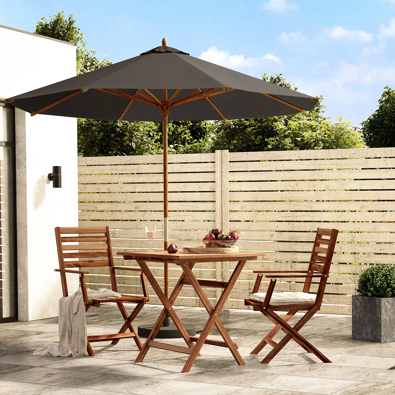 Jardi Sonnenschirm Sombrilla II - Grau 4 Jardi Sonnenschirm Sombrilla II - Grau – Bild 2