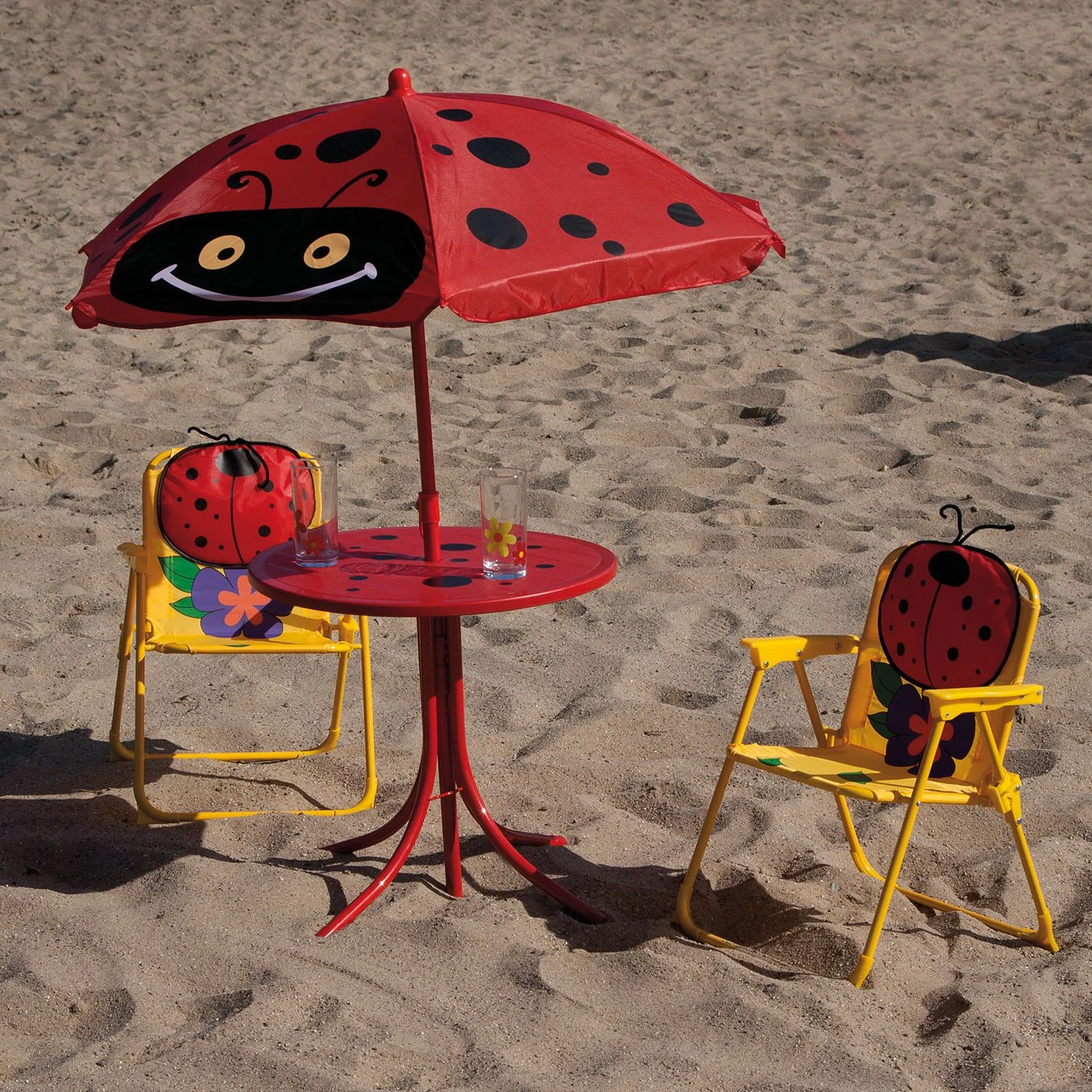 Siena Garden Kindermöbel-Set Marie (4-teilig) - Stahl/Polyester - Grün/Käfermotiv 5 Siena Garden Kindermöbel-Set Marie (4-teilig) - Stahl/Polyester - Grün/Käfermotiv – Bild 3