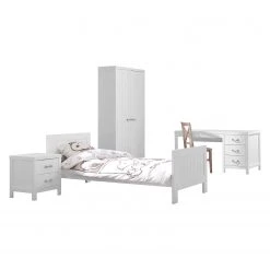 Vipack Jugendzimmerkombi Lewis I (4-teilig) - Weiß -Alle Jugendzimmermöbel Verkäufe 1000098091 210618 14094300018 DETAILS P000000001000098091