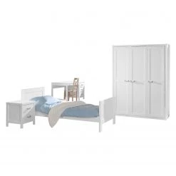 Vipack Jugendzimmerkombi Lewis IV (4-teilig) - Weiß -Alle Jugendzimmermöbel Verkäufe 1000098097 210618 14094300024 DETAILS P000000001000098097