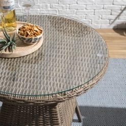 Jardi Gartentisch Villebon II - Sicherheitsglas / Polyrattan - Braun -Alle Jugendzimmermöbel Verkäufe 1000117648 180914 07181706 GALLERYIMAGES P000000001000117648