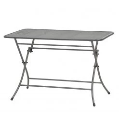 MWH Balkontisch Cafe Latte II - Stahl - Grau