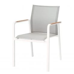 Best Freizeitmöbel Gartenstuhl Paros - Aluminium / Textilen - Weiß