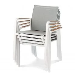 Best Freizeitmöbel Gartenstuhl Paros - Aluminium / Textilen - Weiß -Alle Jugendzimmermöbel Verkäufe 1000155318 190212 16452700764 GALLERYIMAGES P000000001000155318