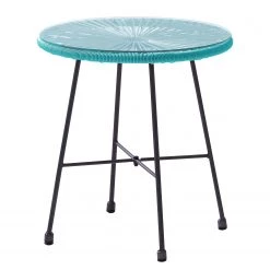 Jardi Sitzgruppe Copacabana II (3-teilig) - Eisen / Kunststoff - Türkis -Alle Jugendzimmermöbel Verkäufe 1000182851 210310 17134400011 DETAILS P000000001000182851