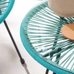 Jardi Sitzgruppe Copacabana II (3-teilig) - Eisen / Kunststoff - Türkis -Alle Jugendzimmermöbel Verkäufe 1000182851 210310 17134500015 DETAILS P000000001000182851