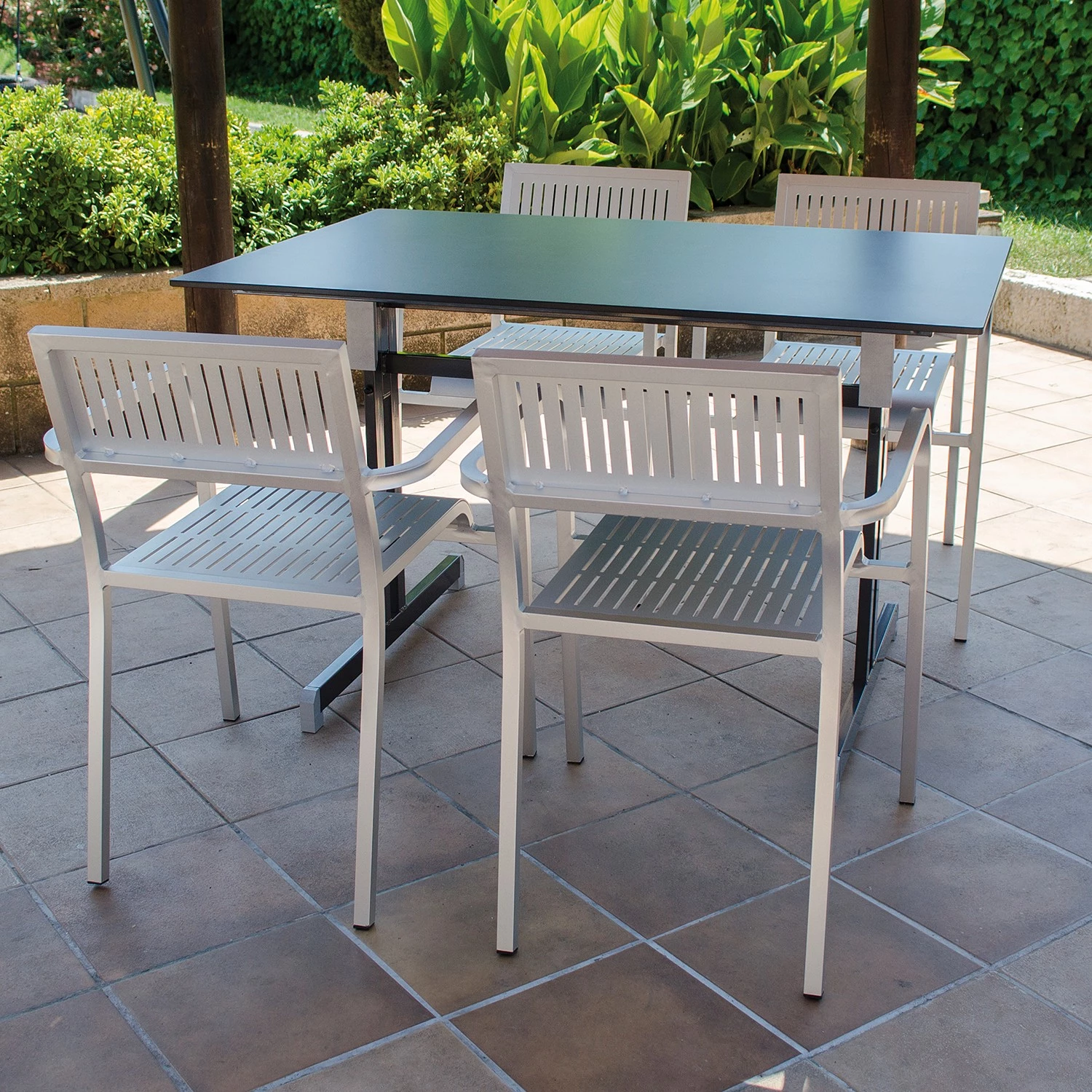 Siena Garden Gartentisch Millom I - Stahl / Compac - Anthrazit 4 Siena Garden Gartentisch Millom I - Stahl / Compac - Anthrazit – Bild 2