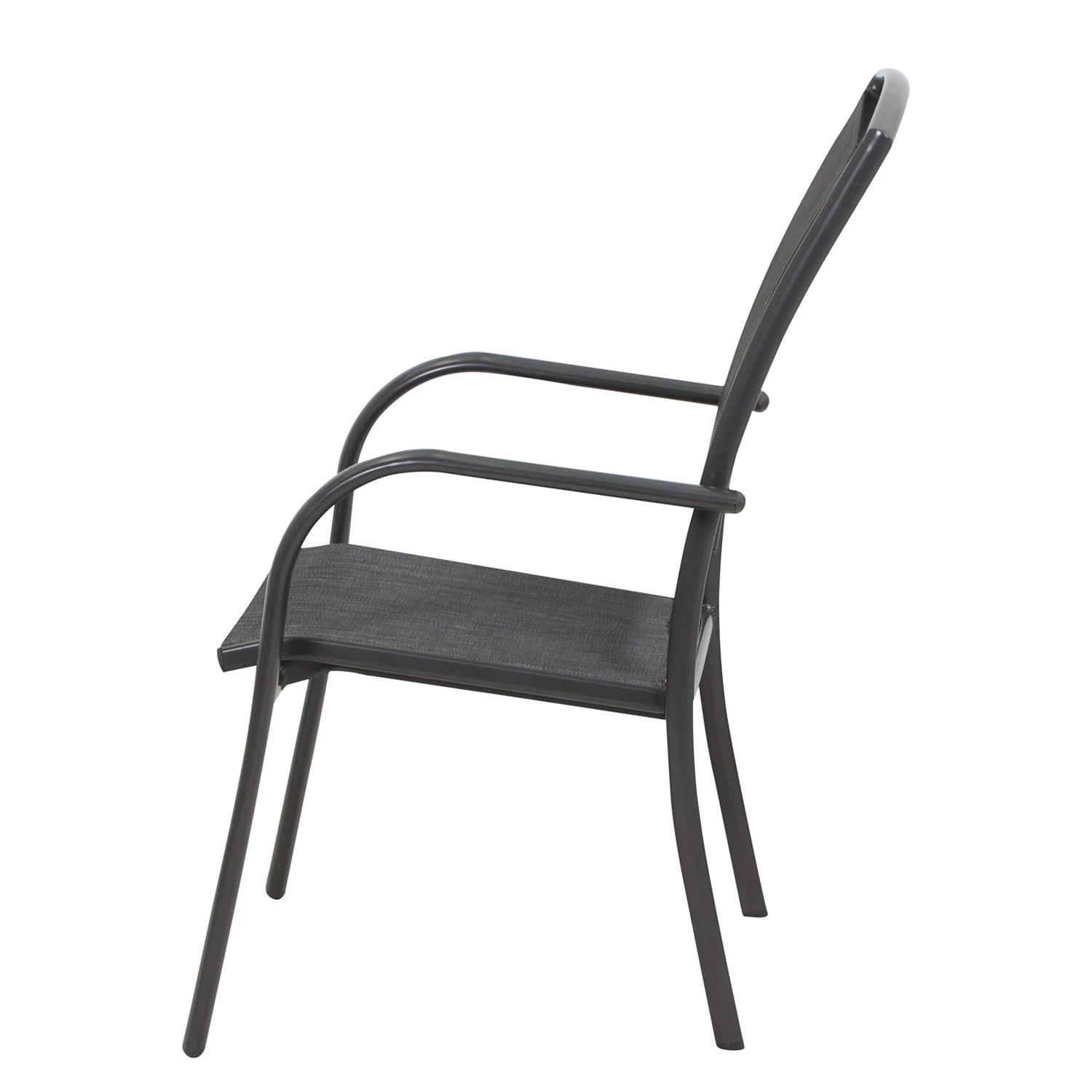 Siena Garden Stapelstuhl Livorno - Aluminium / Ranotex - Anthrazit 5 Siena Garden Stapelstuhl Livorno - Aluminium / Ranotex - Anthrazit – Bild 3