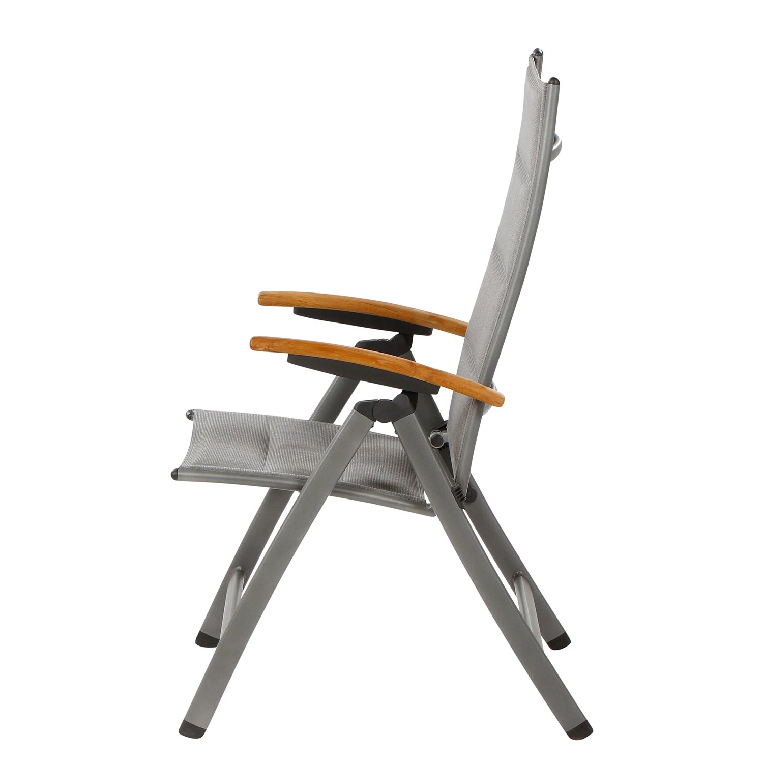 Siena Garden Klappstuhl Savina XL - Aluminium / Textfabric - Grau 6 Siena Garden Klappstuhl Savina XL - Aluminium / Textfabric - Grau – Bild 4