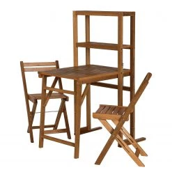 Jardi Balkonset Cary (3-teilig) - Akazie massiv - Braun