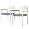 Jardi Gartenstuhl Armoy (2er-Set) - Aluminium / Eukalyptus massiv - Weiß / Grau -Alle Jugendzimmermöbel Verkäufe 1000223238 210706 15511200001 IMAGE P000000001000223238