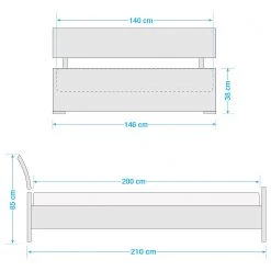 Wimex Einzelbett Liverpool - 140 x 200cm -Alle Jugendzimmermöbel Verkäufe 1000235967 210803 15311300033 SKETCH DETAILS P000000001000235967 sketch