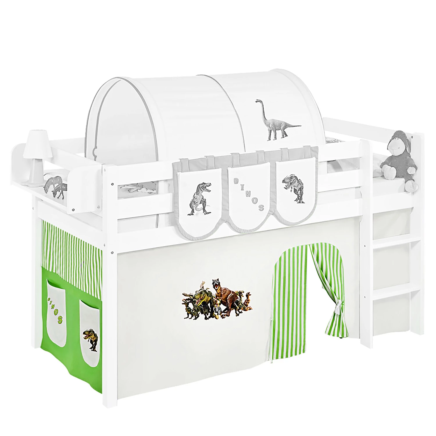 Lilokids Vorhang Dinos - Hellgrün 3 Lilokids Vorhang Dinos - Hellgrün