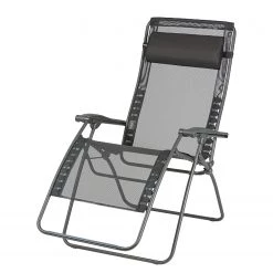 Siena Garden Liegestuhl Relax Batyline XL - Stahl - Schwarz