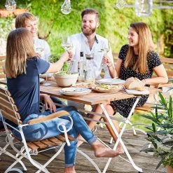 Butlers Gartenstuhl PARKLIFE II - Eisen / Akazie teilmassiv - Weiß / Natur -Alle Jugendzimmermöbel Verkäufe 1000341398 220317 021 MOOD DETAILS P000000001000341398 mood