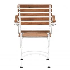 Butlers Gartenstuhl PARKLIFE II - Eisen / Akazie teilmassiv - Weiß / Natur -Alle Jugendzimmermöbel Verkäufe 1000341398 220317 031 DETAILS P000000001000341398