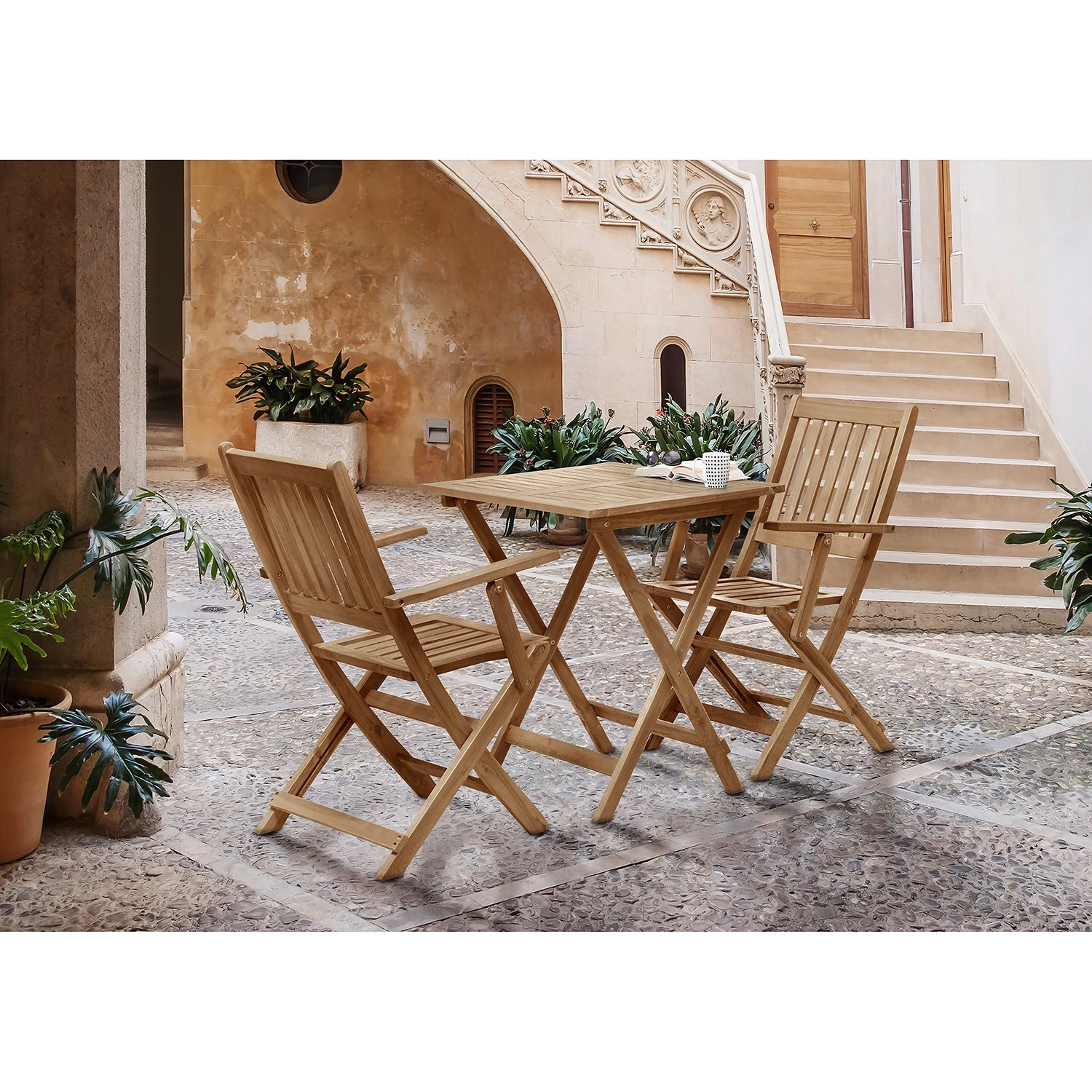 Ars Natura Balkonset Sky (3-teilig) - Akazie - Natur 4 Ars Natura Balkonset Sky (3-teilig) - Akazie - Natur – Bild 2