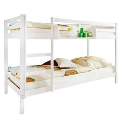 Ticaa Etagenbett Rene - Kiefer massiv - Weiß