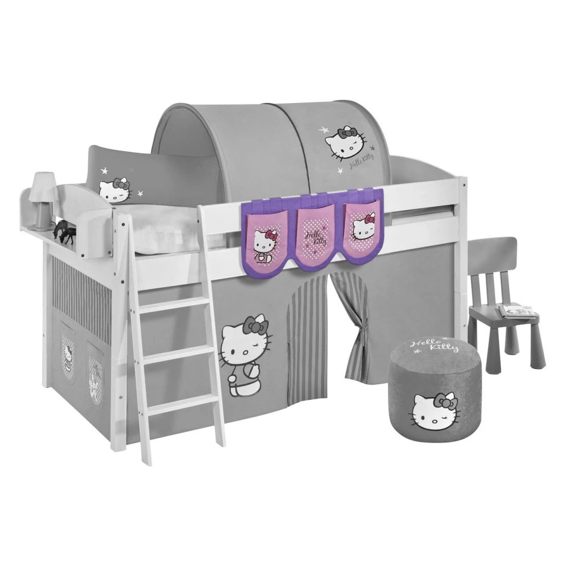 Lilokids Hängetaschen Hello Kitty - für Hochbett, Spielbett und Etagenbett - Violett 3 Lilokids Hängetaschen Hello Kitty - für Hochbett, Spielbett und Etagenbett - Violett