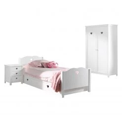 Vipack Jugendzimmerkombi Amori II (4-teilig) - Weiß