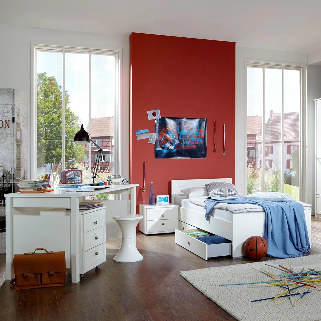 Wimex Jugendzimmerkombination Filou (3-tlg.) - Alpinweiß 4 Wimex Jugendzimmerkombination Filou (3-tlg.) - Alpinweiß – Bild 2