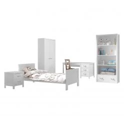 Vipack Jugendzimmerkombi Lewis I (5-teilig) - Weiß
