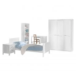 Vipack Jugendzimmerkombi Lewis II (5-teilig) - Weiß