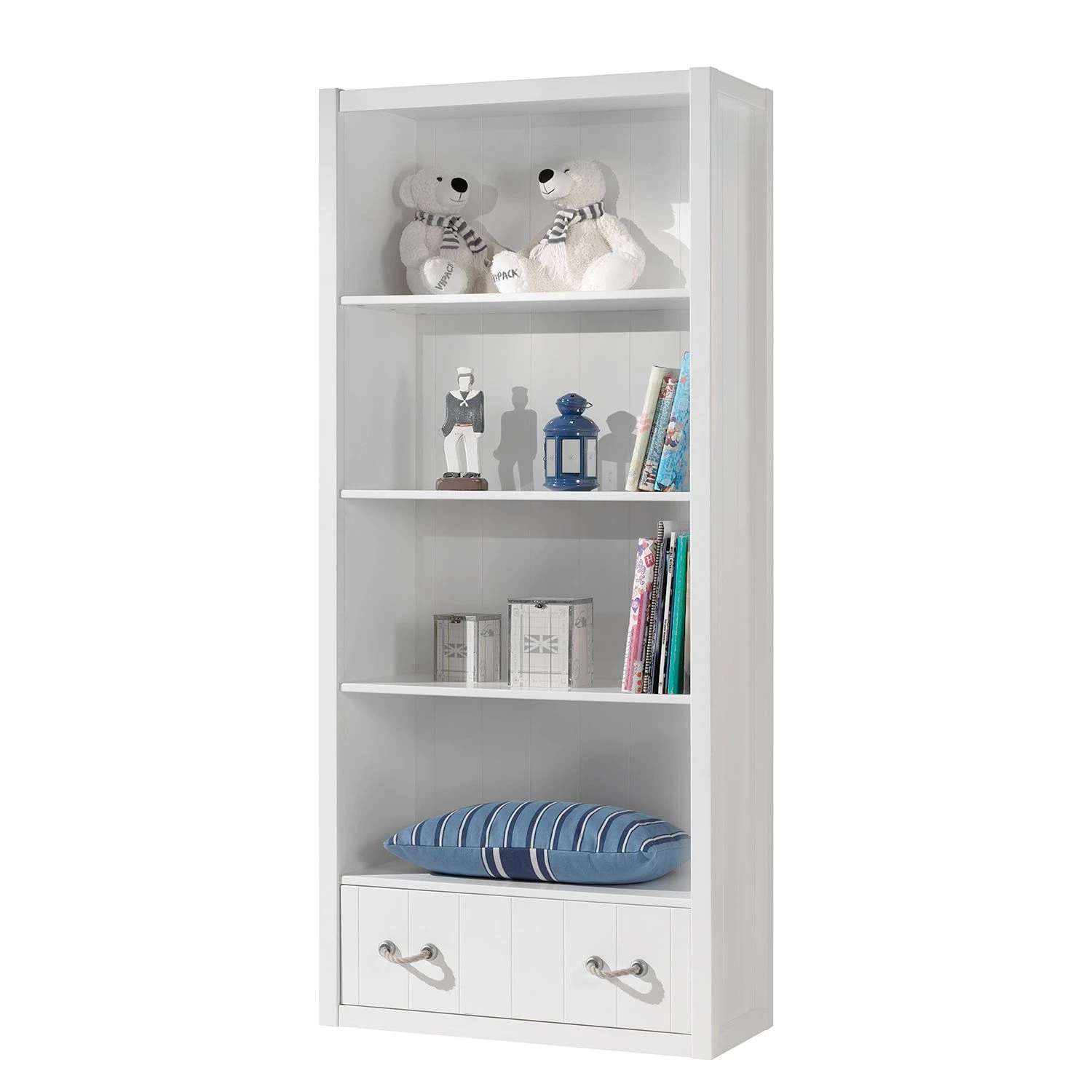 Vipack Jugendzimmerkombi Lewis II (6-teilig) - Weiß 8 Vipack Jugendzimmerkombi Lewis II (6-teilig) - Weiß – Bild 6