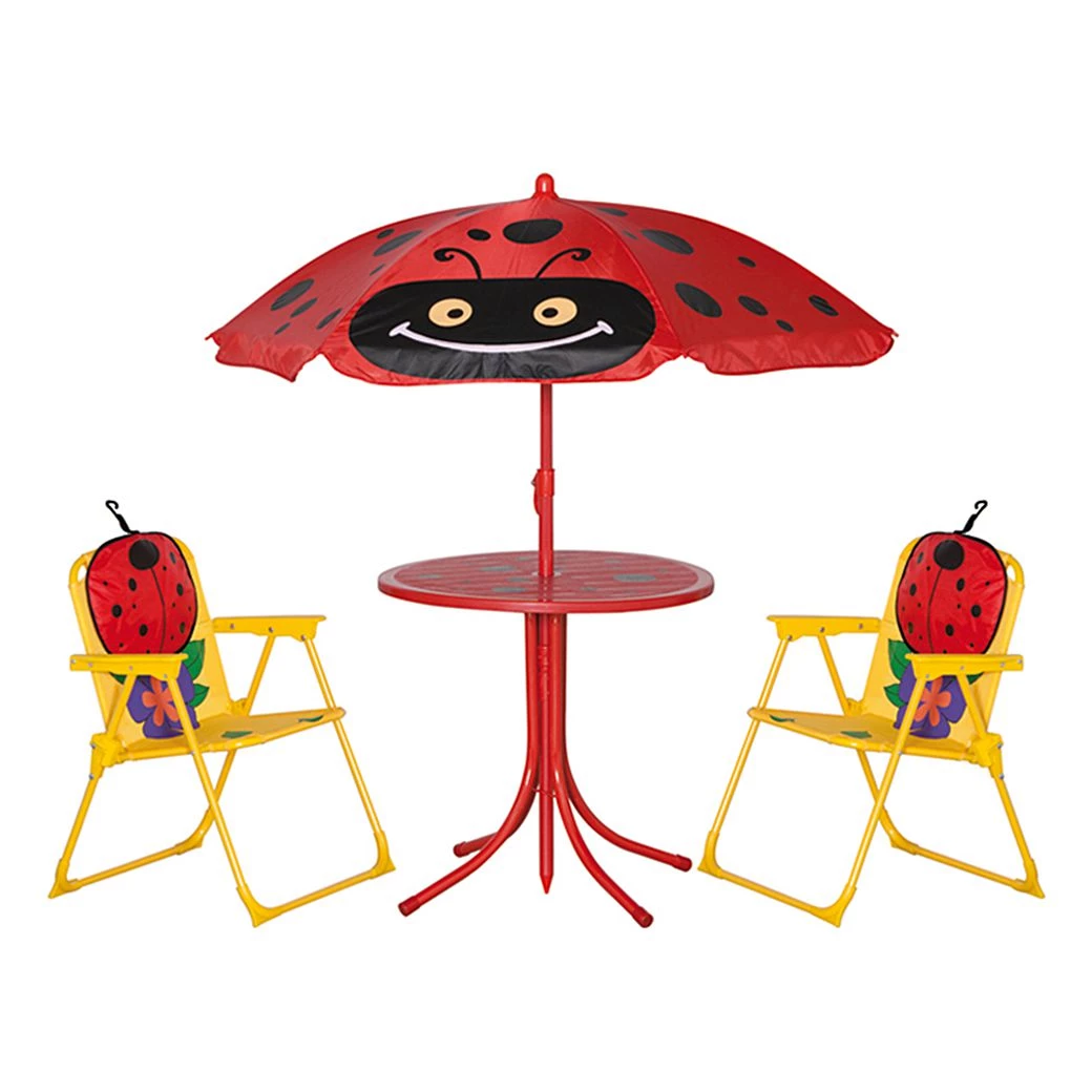 Siena Garden Kindermöbel-Set Marie (4-teilig) - Stahl/Polyester - Grün/Käfermotiv 3 Siena Garden Kindermöbel-Set Marie (4-teilig) - Stahl/Polyester - Grün/Käfermotiv