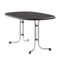Sieger Klapptisch Houma V - Anthrazit - Abgerundet