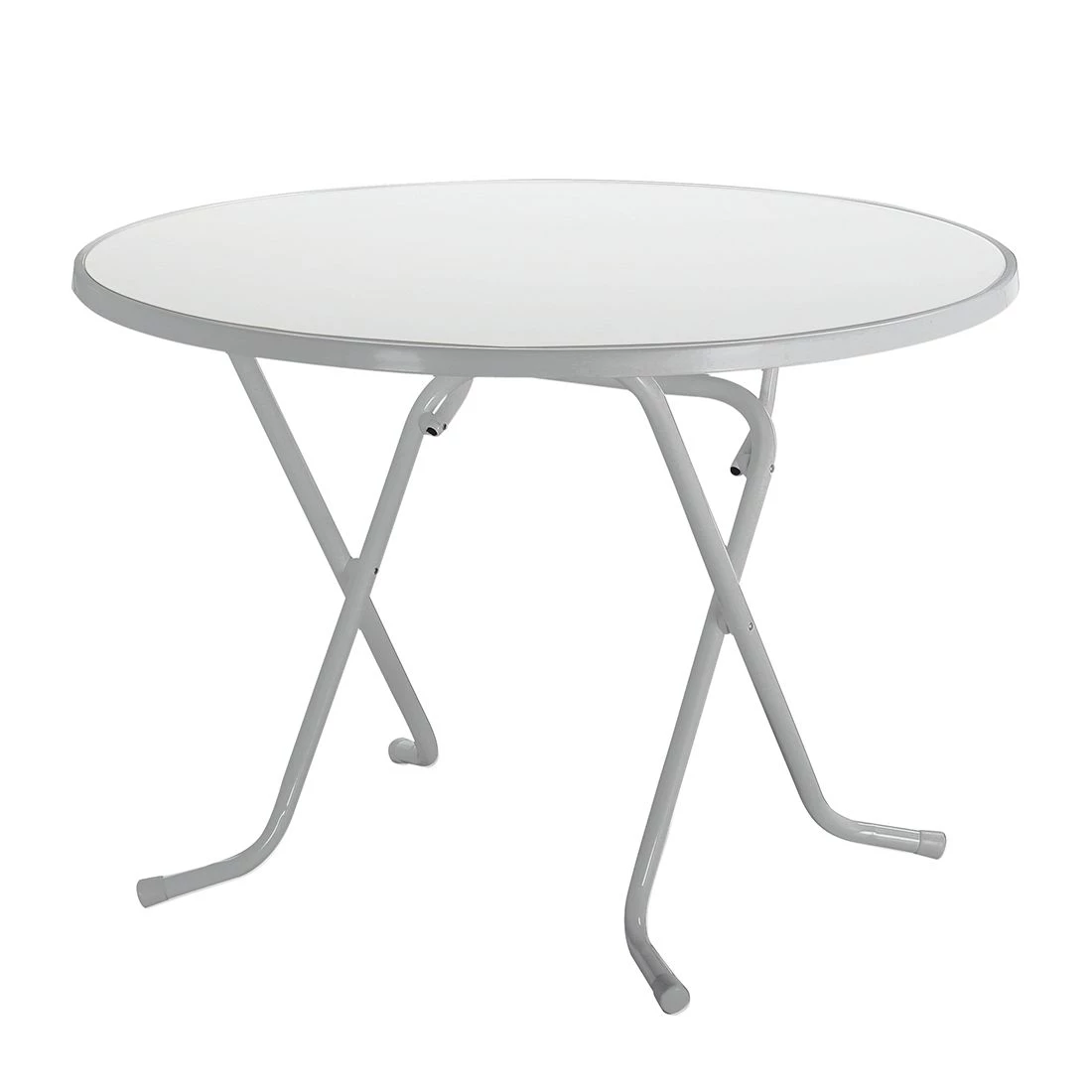 Best Freizeitmöbel Klapptisch Primo - Stahlrohr Silber - Ø 80 cm 3 Best Freizeitmöbel Klapptisch Primo - Stahlrohr Silber - Ø 80 cm