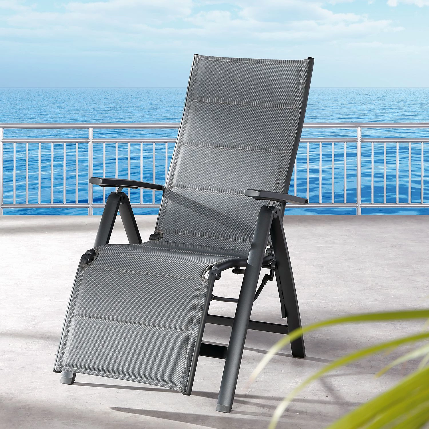 Best Freizeitmöbel Liegestuhl Varese Relax - Kunststoff / Aluminium - Anthrazit 4 Best Freizeitmöbel Liegestuhl Varese Relax - Kunststoff / Aluminium - Anthrazit – Bild 2