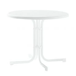 Sieger Klapptisch Houma - Marmordekor/Weiß - 86 x 72 x 86 cm