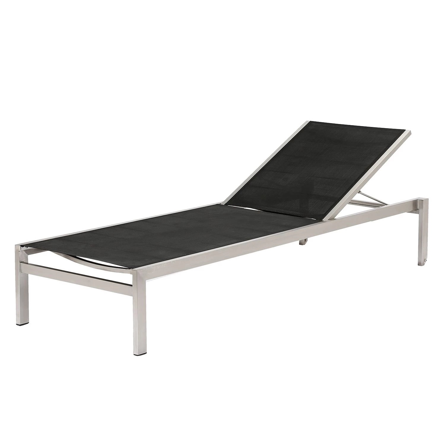 Best Freizeitmöbel Gartenliege Marbella Elegant - Kunststoff / Edelstahl - Schwarz / Silber 2 Best Freizeitmöbel Gartenliege Marbella Elegant - Kunststoff / Edelstahl - Schwarz / Silber