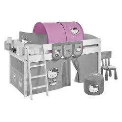 Lilokids Tunnel Hello Kitty - für Hochbett, Spielbett und Etagenbett - Violett