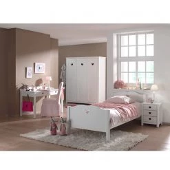 Vipack Jugendzimmerkombi Amori III (4-teilig) - Weiß